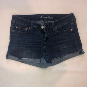 American eagle stretch jean shorts size 8